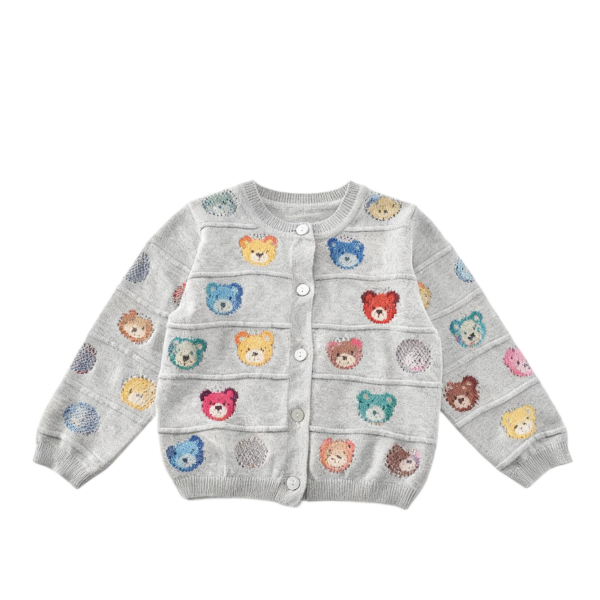 Soft & Breathable 100% Cotton Cardigan for Girls - Baby Sweater