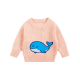 Winter Solid Color Toddler Knitwear - Custom Logo Cotton Sweater for Girls