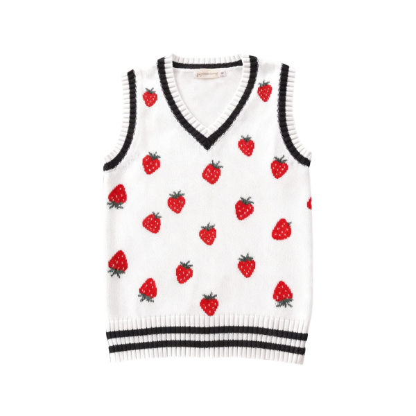 Knitted Sweater Vest Warm Inner Wear for Spring Fall Winter-Same Style for School Children Women